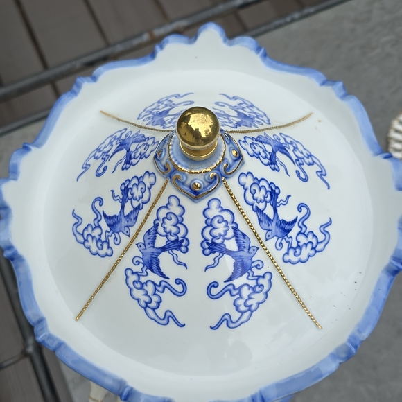 Blue and White Carousel Figurine San Francisco Music Box Company - Picture 4 of 6